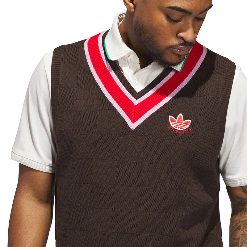 ADIDAS Originals Men's Knit Vest (Brown) - Image 3