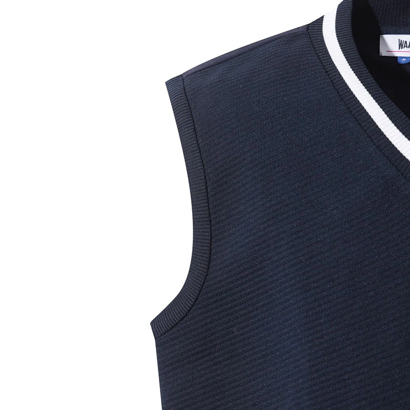 WAAC Men's V-Neck Knit Vest (Dark Navy) - Image 4