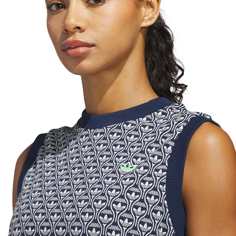 ADIDAS Originals Women's All Over Vest (Indigo) - Image 3
