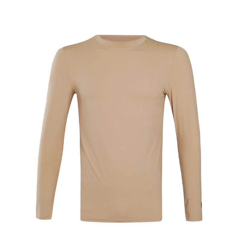 SPARMS Men's Round Neck Baselayer (Latte)