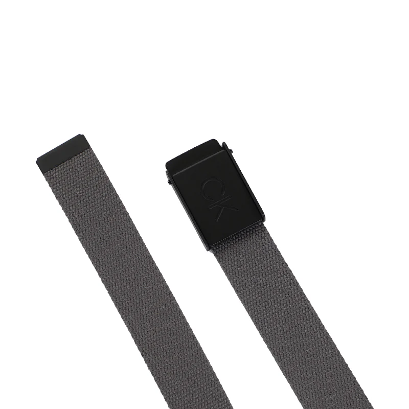CALVIN KLEIN Men's Webbing Belt (Charcoal) - Image 4