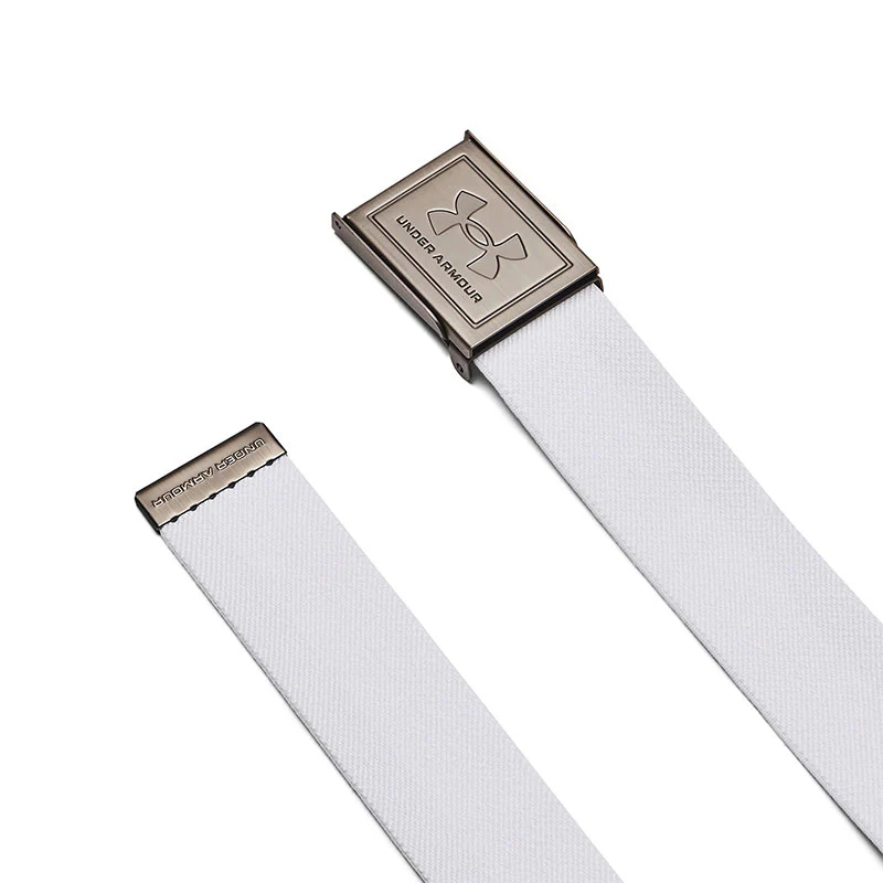 UNDER ARMOUR Drive Stretch Webbing Men's Belt (White/Steel) - Image 2