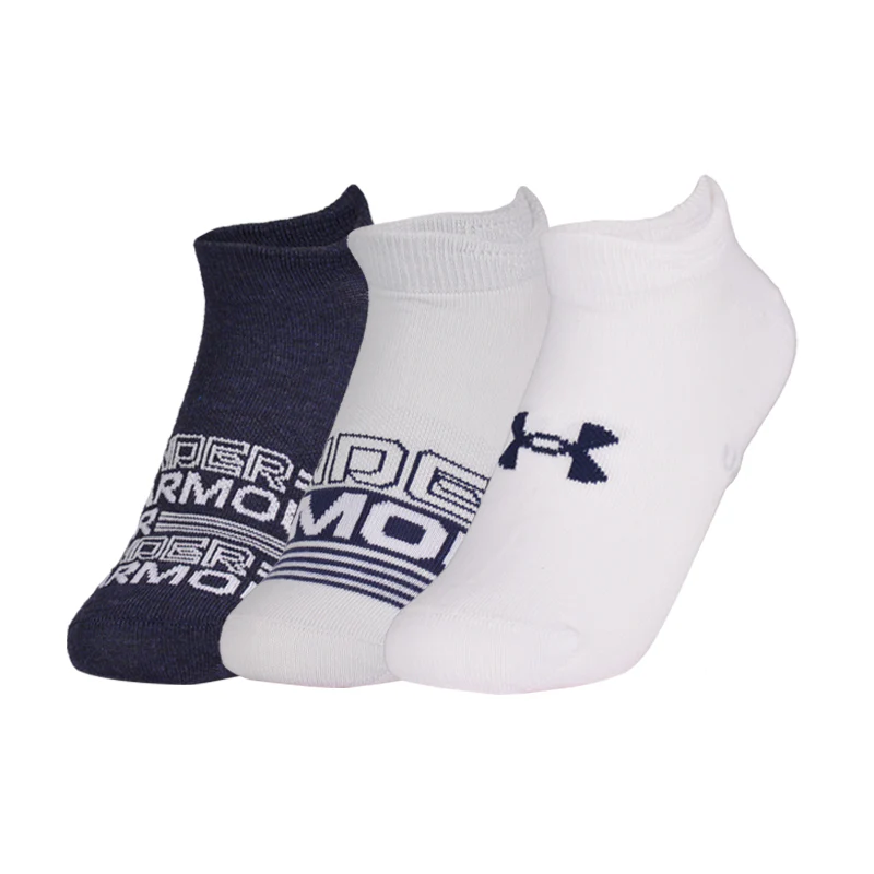 UNDER ARMOUR Essential 3-Pack Low Socks (Navy/White/Grey) - Image 4