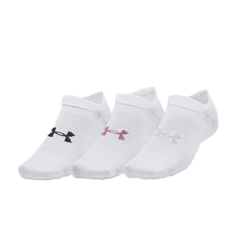 UNDER ARMOUR Performance 3-Pack NS Socks (White)