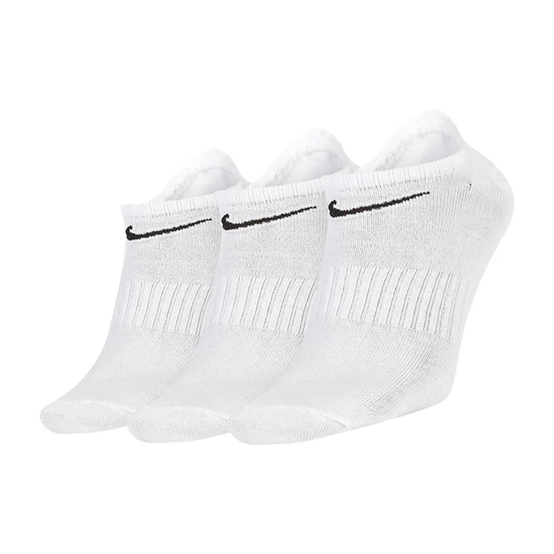 NIKE Training No Show 3-Pack Socks (White)