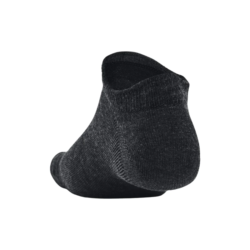 UNDER ARMOUR Performance 3-Pack Unisex No Show Socks (Black) - Image 3