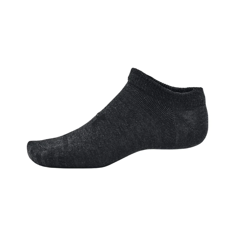 UNDER ARMOUR Performance 3-Pack Unisex No Show Socks (Black) - Image 4