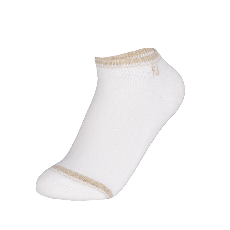 FOOTJOY ProDry Sportlet Women's Socks (White/Brown)
