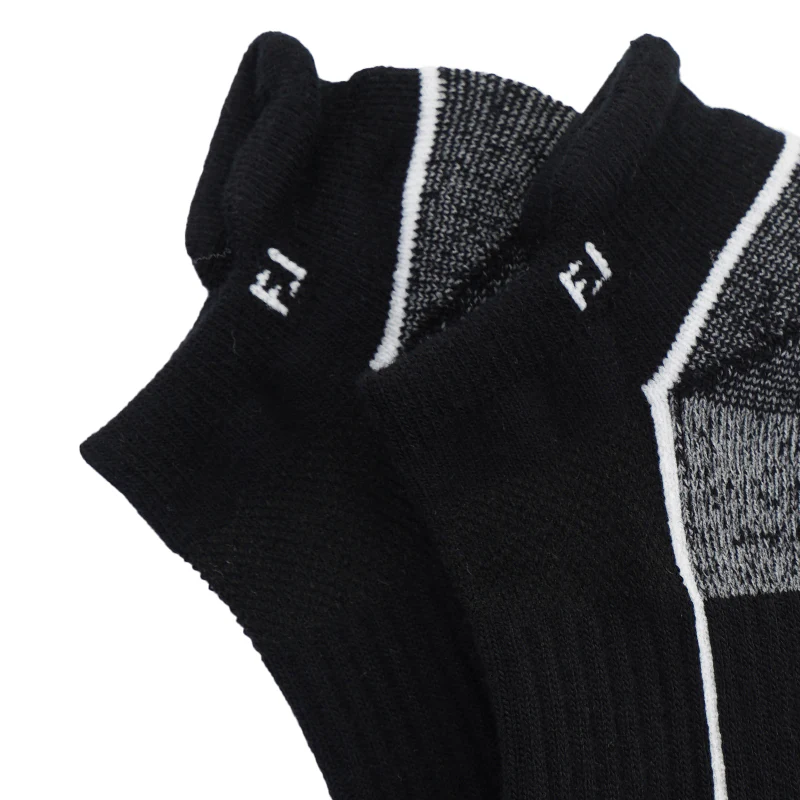 FOOTJOY ProDry Roll Tab Ankle Socks (Black) - Image 4