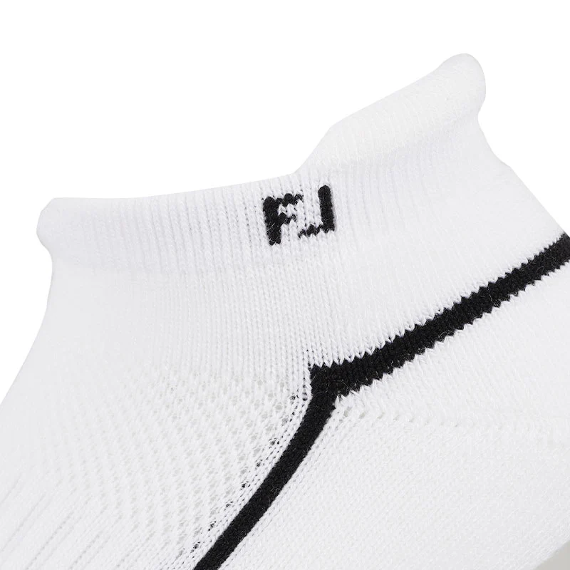 FOOTJOY ProDry Roll Tab Women's Ankle Socks (White) - Image 3