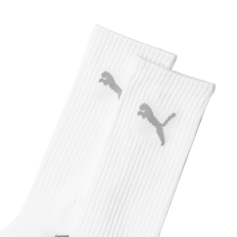 PUMA Essential Crew Cut 3-Pair Pack Socks (White) - Image 4