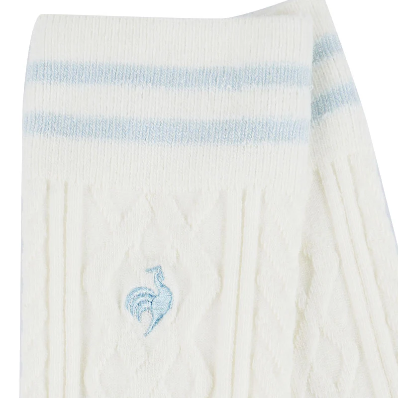 LE COQ SPORTIF GOLF Knit Women's Knee Socks (White) - Image 3