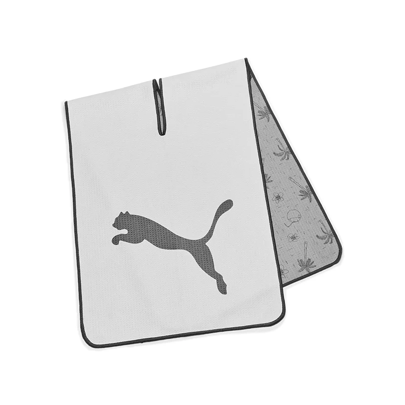 PUMA Microfiber Towel (White/Grey) - Image 3