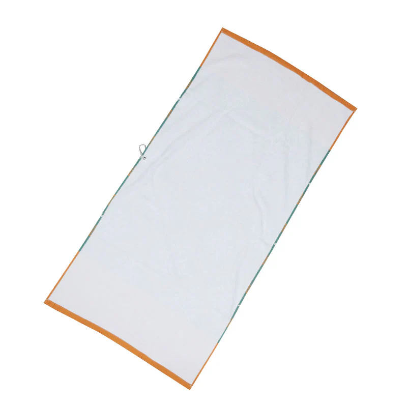 MALBON GOLF Vacation Club Golf Towel (Orange/Green) - Image 2
