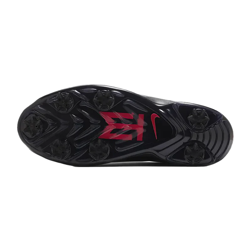 NIKE Air Zoom Tiger Woods 2020 Men's Spiked Shoes Black/Silver/Red - Image 4