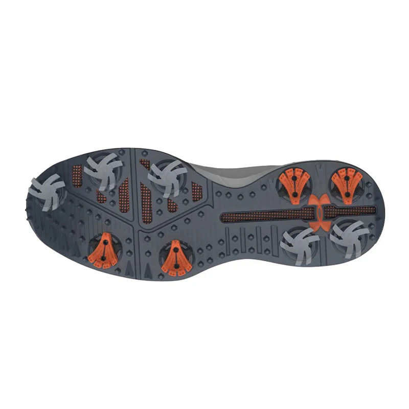 UNDER ARMOUR HOVR Drive 2 Men's Spiked Shoes (White/Grey/Blue) - Image 3