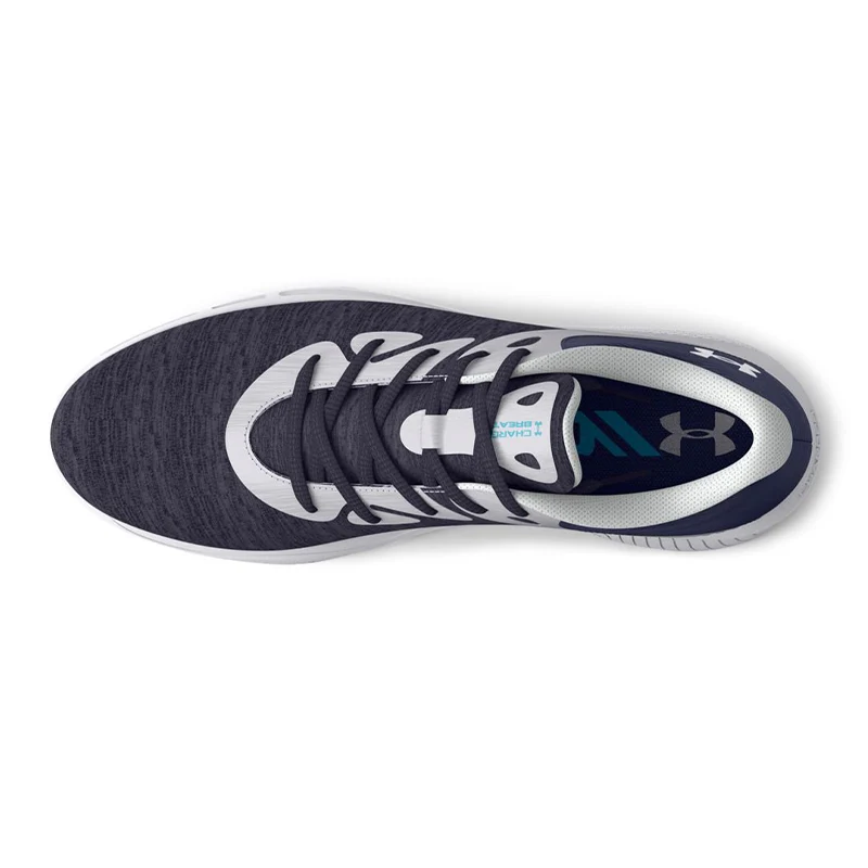 UNDER ARMOUR Charged Breathe 2 Knit Women's Spikeless Shoes (Navy/Navy/White) - Image 3