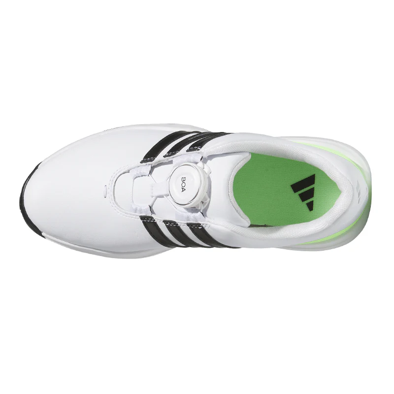 ADIDAS Tour360 BOA Junior Spiked Shoes (White/Black/Green) - Image 3