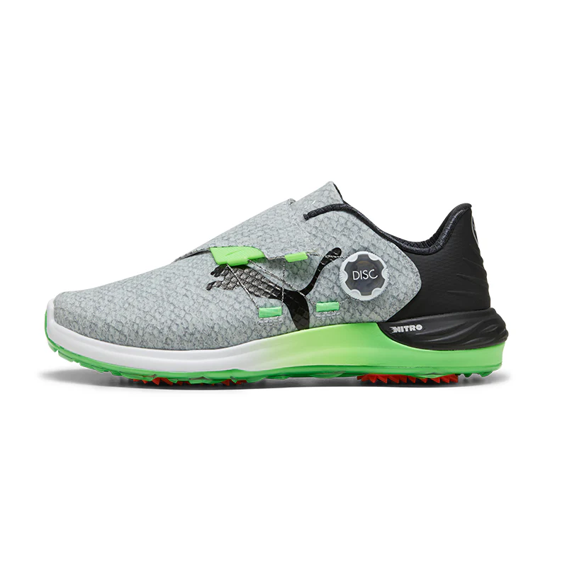 PUMA Phantomcat NITRO BOA Men's Spiked Shoes (Grey/Black/Green) - Image 2