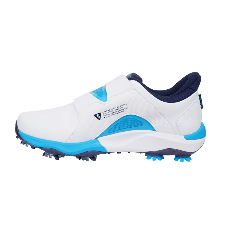 UNDER ARMOUR Drive Pro BOA Men's Spiked Shoes (White/Navy) - Image 2