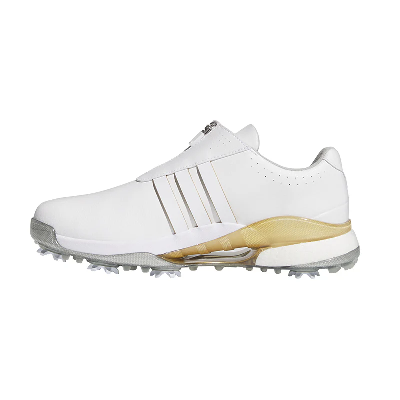 ADIDAS Tour360 BOA Men's Spiked Shoes (White/Gold) - Image 2