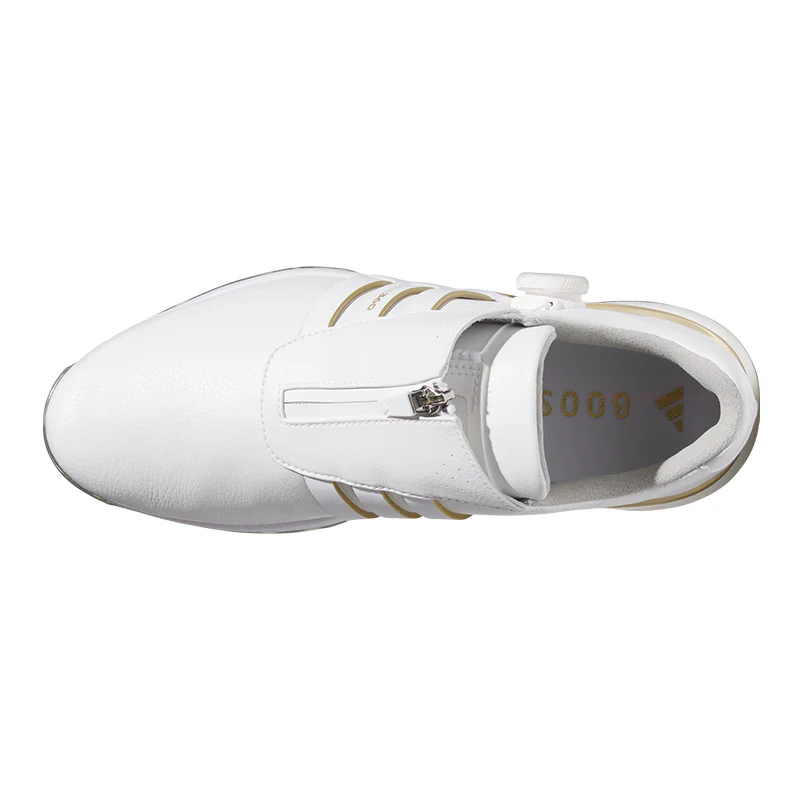 ADIDAS Tour360 BOA Men's Spiked Shoes (White/Gold) - Image 3