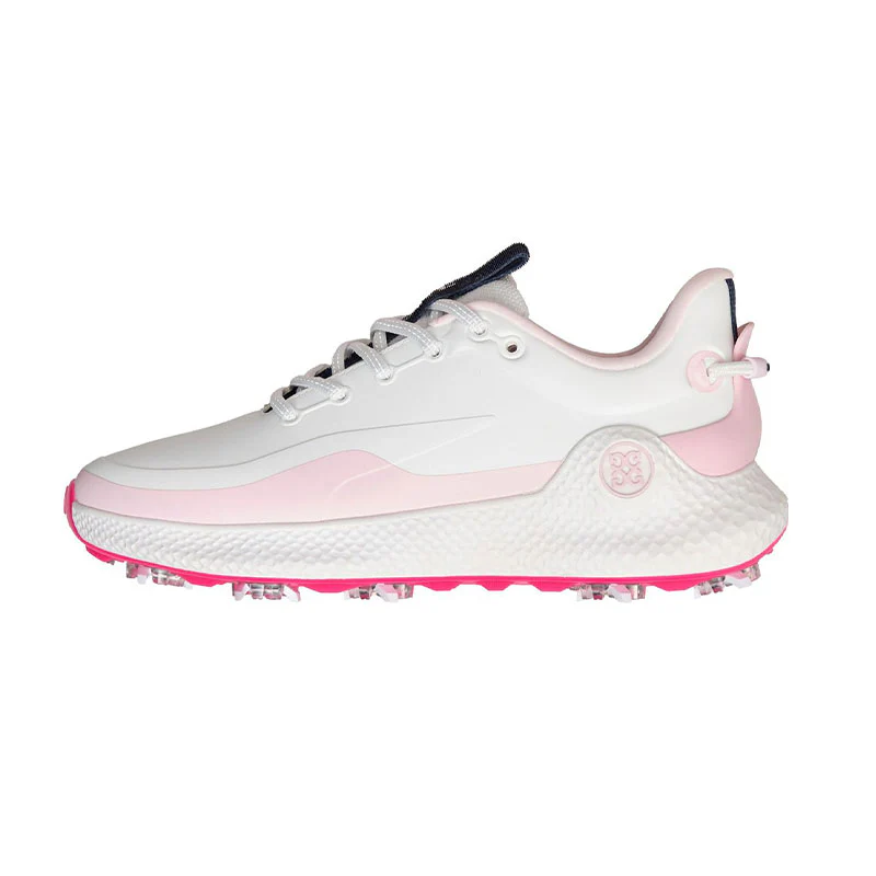 GFORE MG4+ O2 G/LOCK Women's Spiked Shoes (Snow/Blush) - Image 2