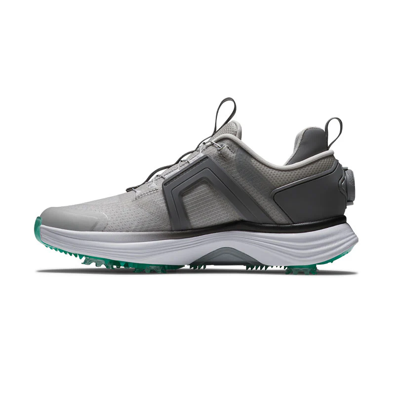 FOOTJOY Hyperflex BOA Women's Spiked Shoes (Grey/White/Green) - Image 2