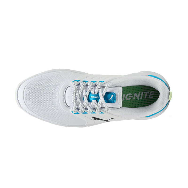 PUMA Ignite Elevate 2 Tour Men's Spiked Shoes (White) - Image 3