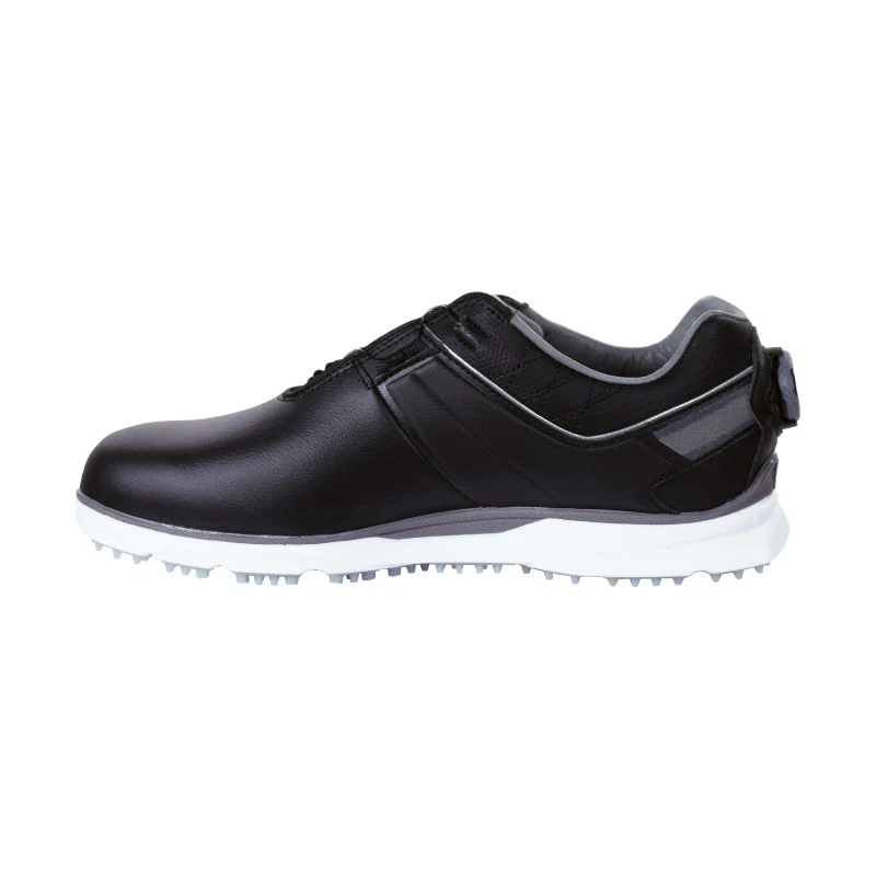 FOOTJOY Pro BOA Men's Spikeless Shoes (Black/Black/Grey) - Image 2