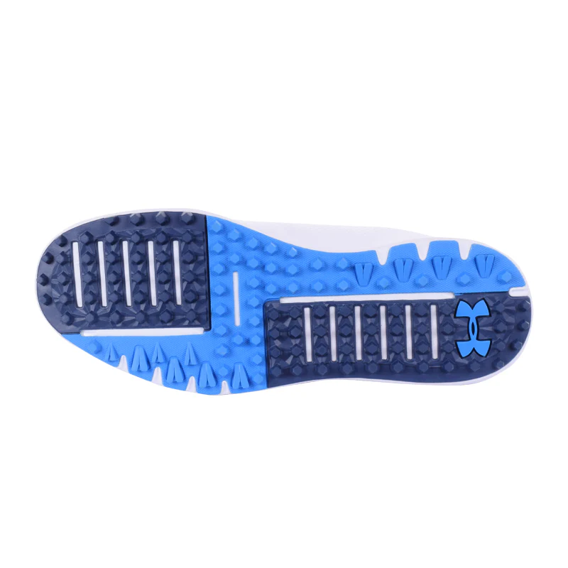 UNDER ARMOUR UA Glide 2 Men's Spikeless Shoes (White/White/Navy) - Image 4