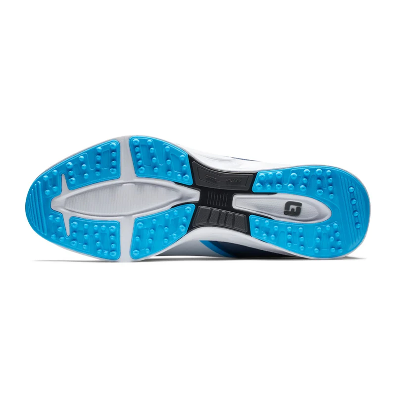 FOOTJOY Fuel Sport Men's Spikeless Shoes (White/Blue) - Image 4