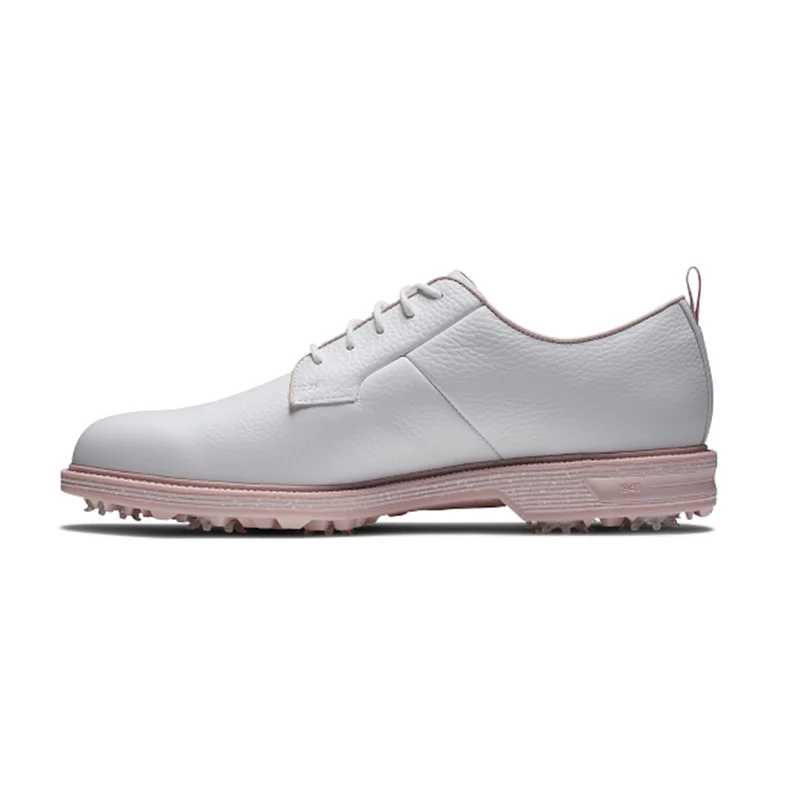 FOOTJOY Pastels Lace Men's Spikeless Shoes (White/White/Pink) - Image 2