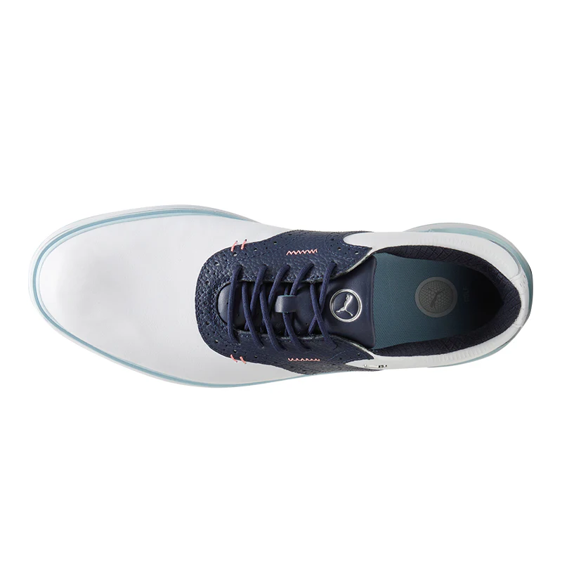 PUMA Avant Men's Spikeless Shoes (White/Blue) - Image 3