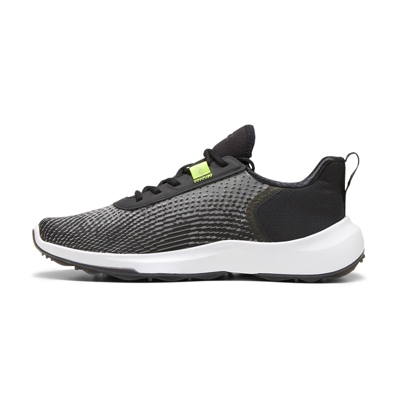 PUMA Fusion Men's Spikeless Shoes (Black/Lime) - Image 2