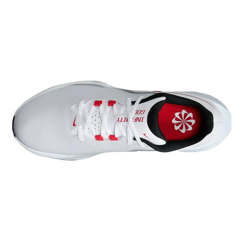 NIKE Infinity G Men's Spikeless Shoes (White/Red/Black) - Image 3