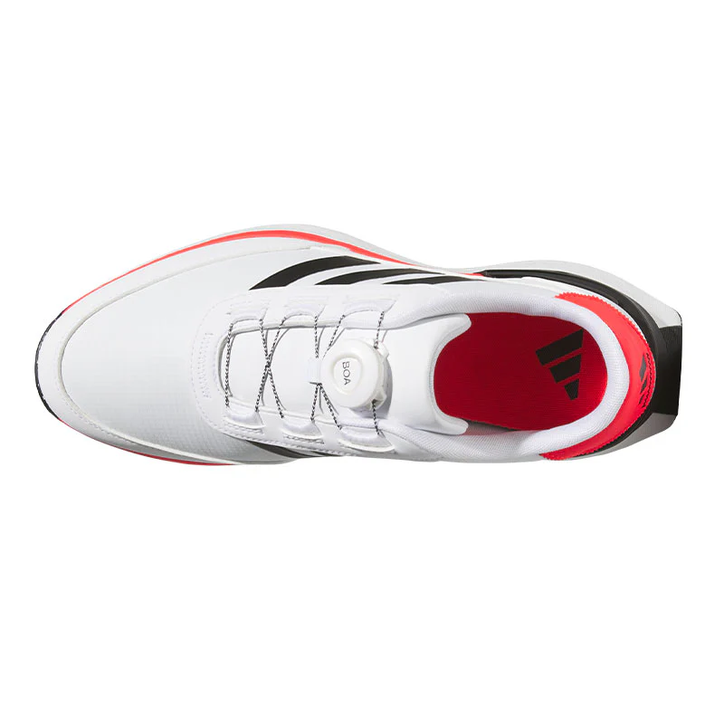 ADIDAS S2G BOA 24 Wide Men's Spikeless Shoes (White/Black/Red) - Image 3