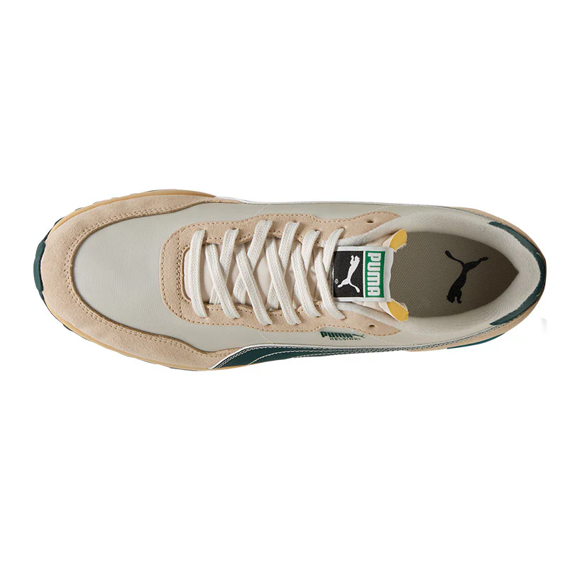 PUMA Helsinki G Men's Spikeless Shoes (Ivory/Green) - Image 3