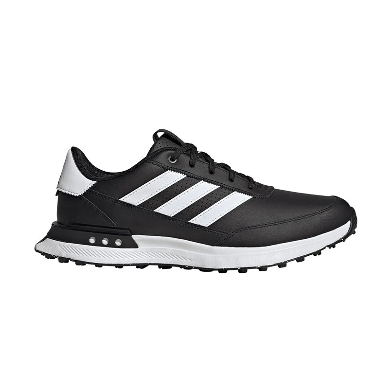 ADIDAS S2G 24 Leather Men's Spikeless Shoes (Black/White/Teal)