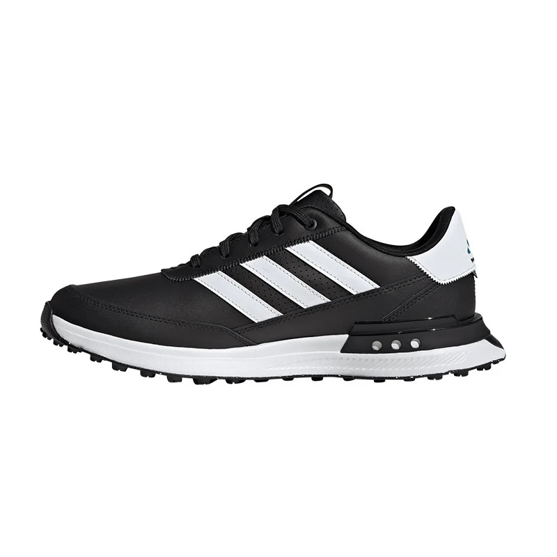 ADIDAS S2G 24 Leather Men's Spikeless Shoes (Black/White/Teal) - Image 2