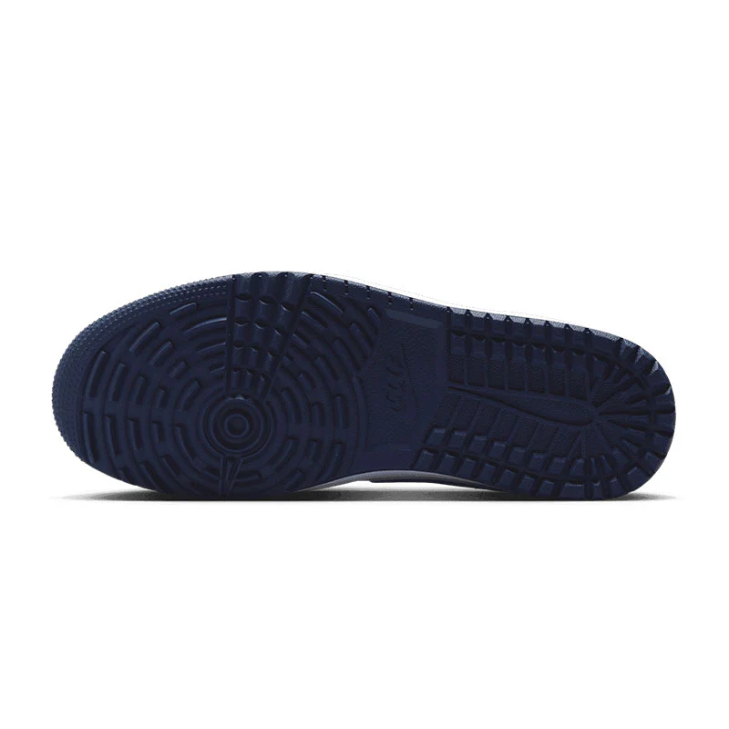 NIKE Air Jordan Mule Men's Spikeless Shoes (White/Navy) - Image 4