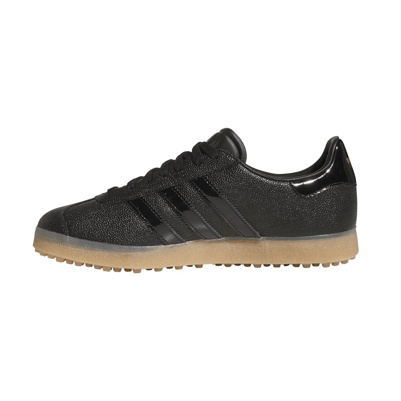 ADIDAS Gazelle Lux Men's Spikeless Shoes (Black/Black/Gum) - Image 2