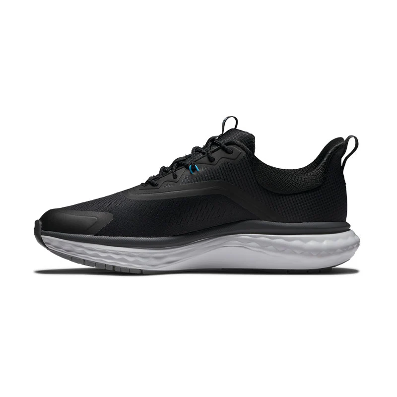 FOOTJOY Quantum Textile Men's Spikeless Shoes (Black/White) - Image 2