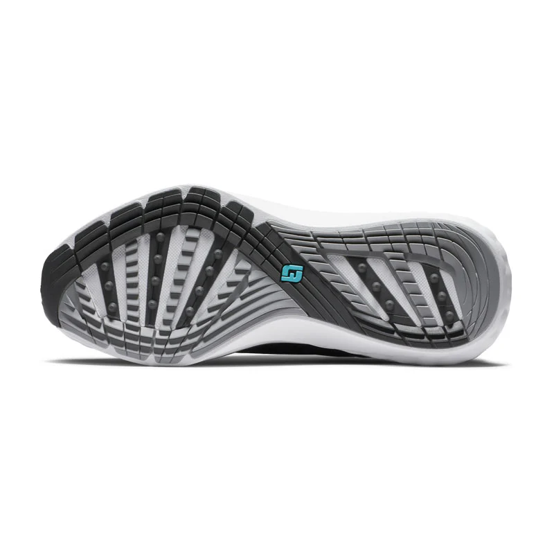 FOOTJOY Quantum Textile Men's Spikeless Shoes (Black/White) - Image 4