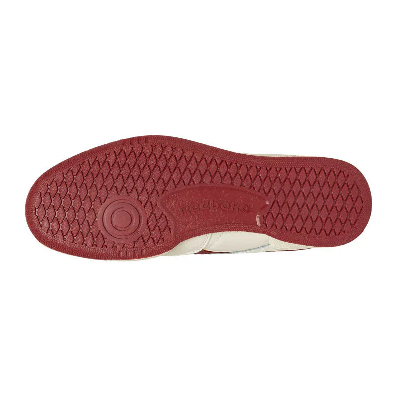 MANORS x Reebok Club C Revenge Men's Spikeless Shoes (Beige/Burgundy) - Image 4