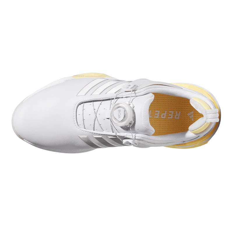 ADIDAS Adipower 26 BOA Women's Spikeless Shoes (Grey/Silver/Orange) - Image 3