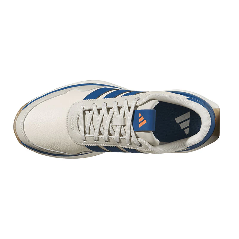 ADIDAS S2G Men's Leather Spikeless Shoes (Beige/Grey/Blue) - Image 3