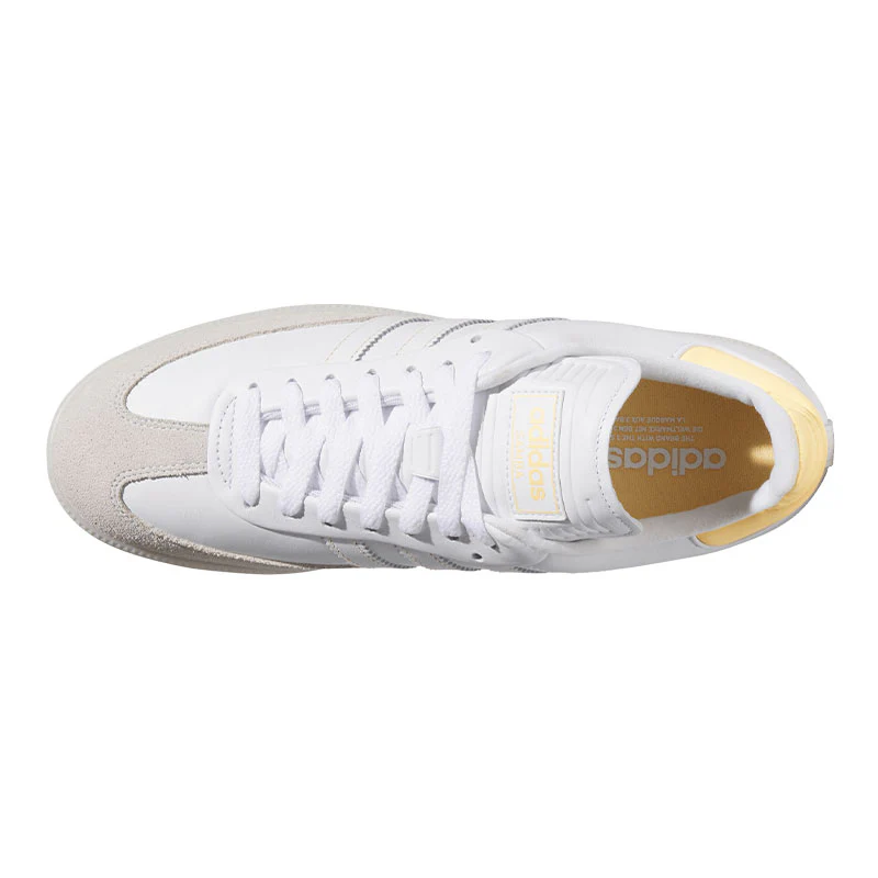 ADIDAS Samba Men's Spikeless Shoes (White/Orange) - Image 3