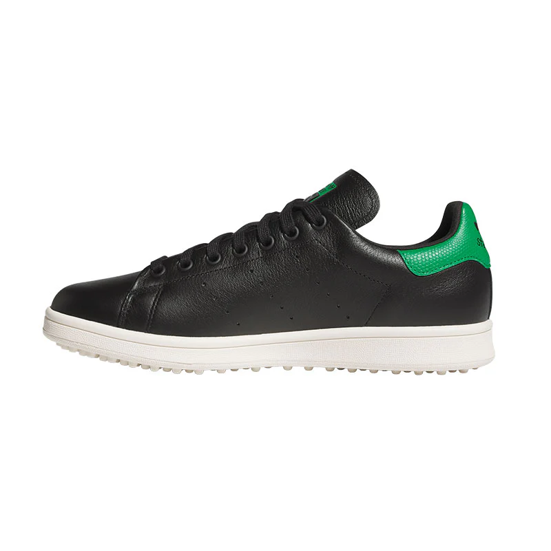 ADIDAS Stan Smith Spikeless Shoes (Black/Green) - Image 2
