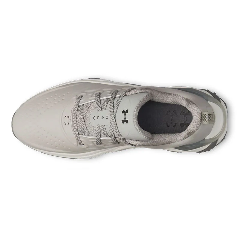 UNDER ARMOUR Halo Tour Men's Spikeless Shoes (Titanium/Grey/Green) - Image 3